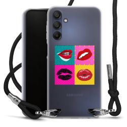 New Carry Case Transparent Stoff schwarz/silber