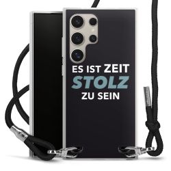 Carry Case Transparent Stoff schwarz/silber