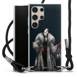 New Carry Case Transparent Stoff schwarz/silber