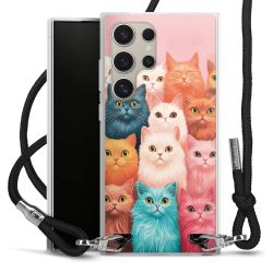 New Carry Case Transparent Stoff schwarz/silber