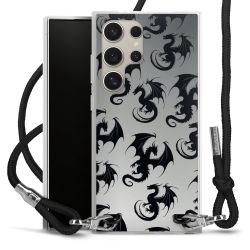 New Carry Case Transparent Stoff schwarz/silber