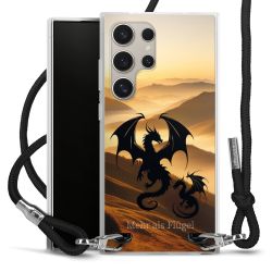 New Carry Case Transparent Stoff schwarz/silber