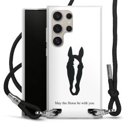 New Carry Case Transparent Stoff schwarz/silber