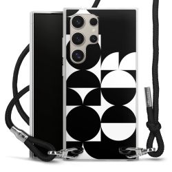 New Carry Case Transparent Stoff schwarz/silber