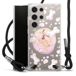 New Carry Case Transparent Stoff schwarz/silber