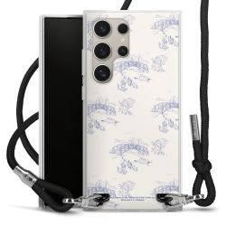 New Carry Case Transparent Stoff schwarz/silber