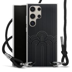 New Carry Case Transparent Stoff schwarz/silber