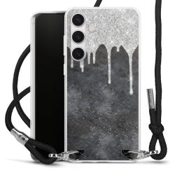 Carry Case Transparent Fabric black/silver