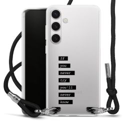 New Carry Case Transparent Stoff schwarz/silber