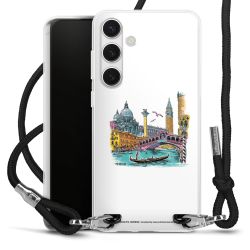 New Carry Case Transparent Stoff schwarz/silber