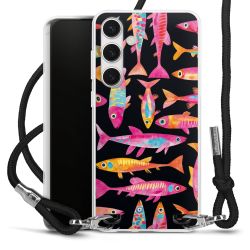 New Carry Case Transparent Stoff schwarz/silber