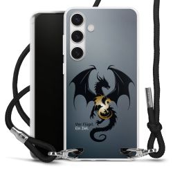 New Carry Case Transparent Stoff schwarz/silber