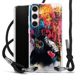 New Carry Case Transparent Stoff schwarz/silber