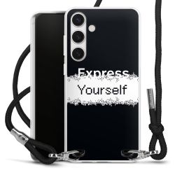 New Carry Case Transparent Stoff schwarz/silber