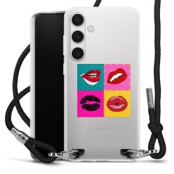 New Carry Case Transparent Stoff schwarz/silber