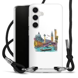 New Carry Case Transparent Stoff schwarz/silber