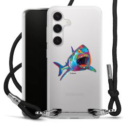 New Carry Case Transparent Stoff schwarz/silber