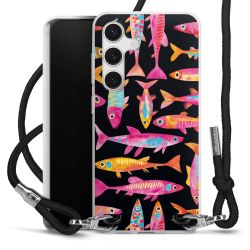 New Carry Case Transparent Stoff schwarz/silber