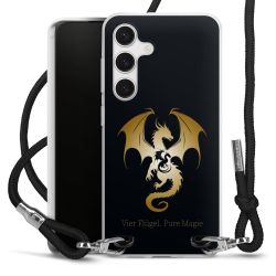 New Carry Case Transparent Stoff schwarz/silber