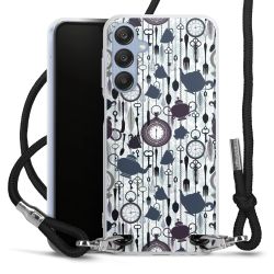 Carry Case Transparent Fabric black/silver