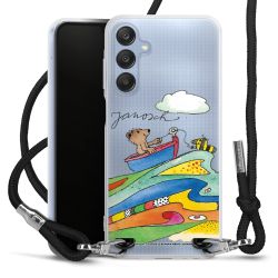 New Carry Case Transparent Stoff schwarz/silber