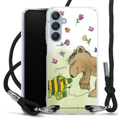 New Carry Case Transparent Stoff schwarz/silber