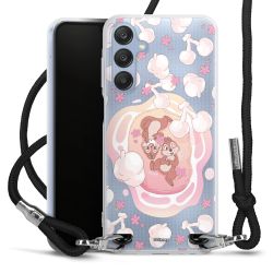 New Carry Case Transparent Stoff schwarz/silber