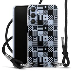 New Carry Case Transparent Stoff schwarz/silber