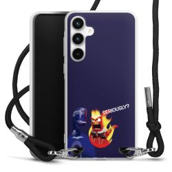 New Carry Case Transparent Stoff schwarz/silber