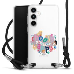 New Carry Case Transparent Stoff schwarz/silber