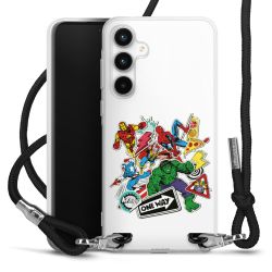 New Carry Case Transparent Stoff schwarz/silber