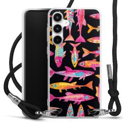 New Carry Case Transparent Stoff schwarz/silber