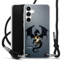 New Carry Case Transparent Stoff schwarz/silber