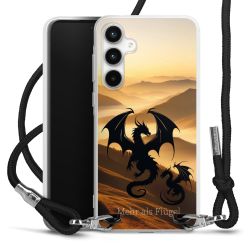 New Carry Case Transparent Stoff schwarz/silber