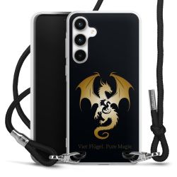 New Carry Case Transparent Stoff schwarz/silber