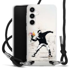 New Carry Case Transparent Stoff schwarz/silber