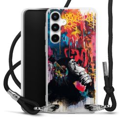 New Carry Case Transparent Stoff schwarz/silber