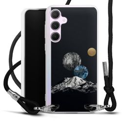 New Carry Case Transparent Stoff schwarz/silber