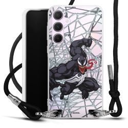 New Carry Case Transparent Stoff schwarz/silber