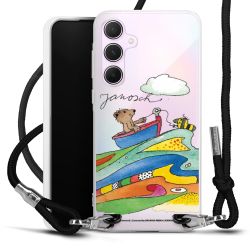 New Carry Case Transparent Stoff schwarz/silber