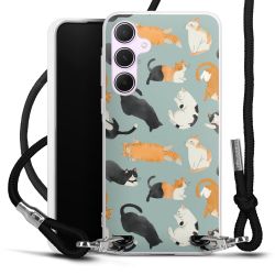 New Carry Case Transparent Stoff schwarz/silber