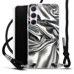 New Carry Case Transparent Stoff schwarz/silber