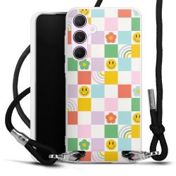 New Carry Case Transparent Stoff schwarz/silber