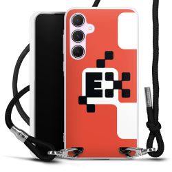 New Carry Case Transparent Stoff schwarz/silber