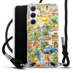 New Carry Case Transparent Stoff schwarz/silber