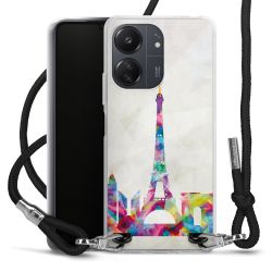 Carry Case Transparent Fabric black/silver