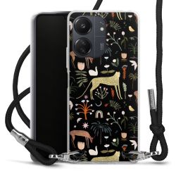 New Carry Case Transparent Stoff schwarz/silber