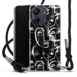 Carry Case Transparent Fabric black/silver