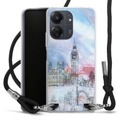 Carry Case Transparent Fabric black/silver