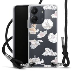 New Carry Case Transparent Stoff schwarz/silber